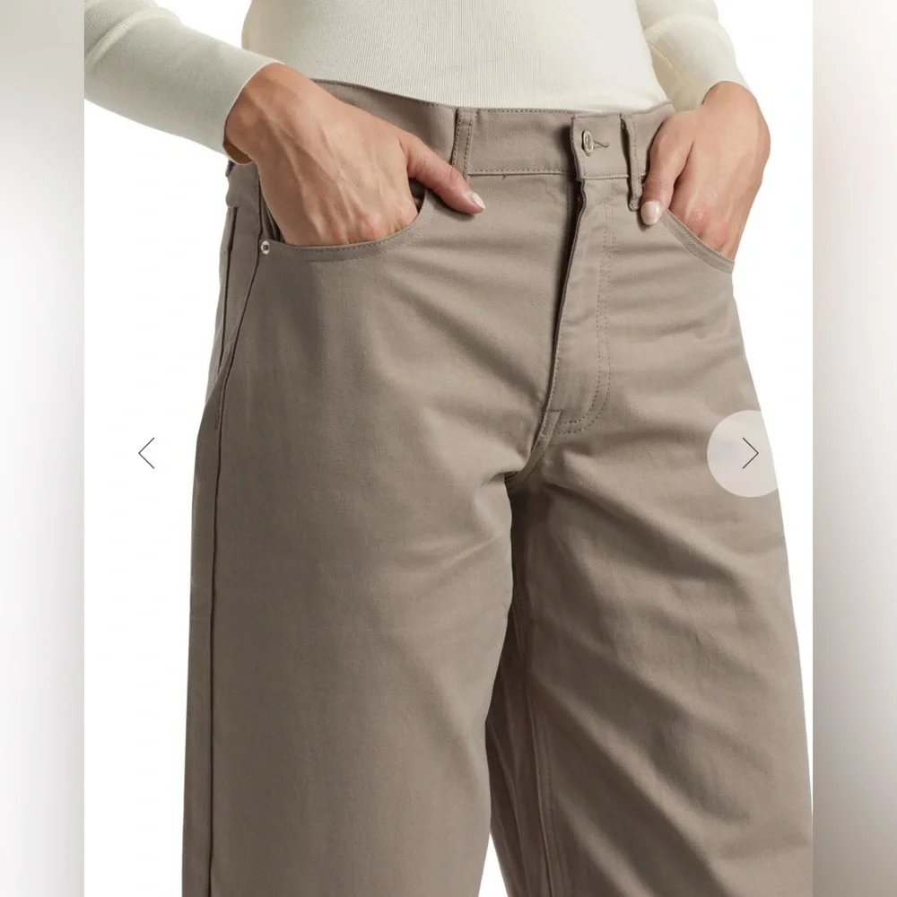 NWT SPLENDID Carson Barrel Leg Pant in Tawny Cappuccino Khaki Size XS - Picture 6 of 10
